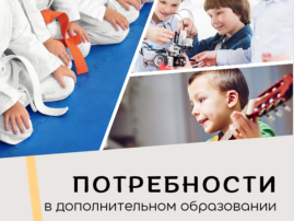 Потребность в дополнительном образовании детей. Потребность в дополнительном образовании детей.