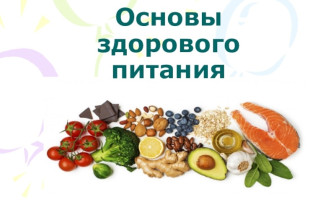Основы здорового питания. Основы здорового питания.